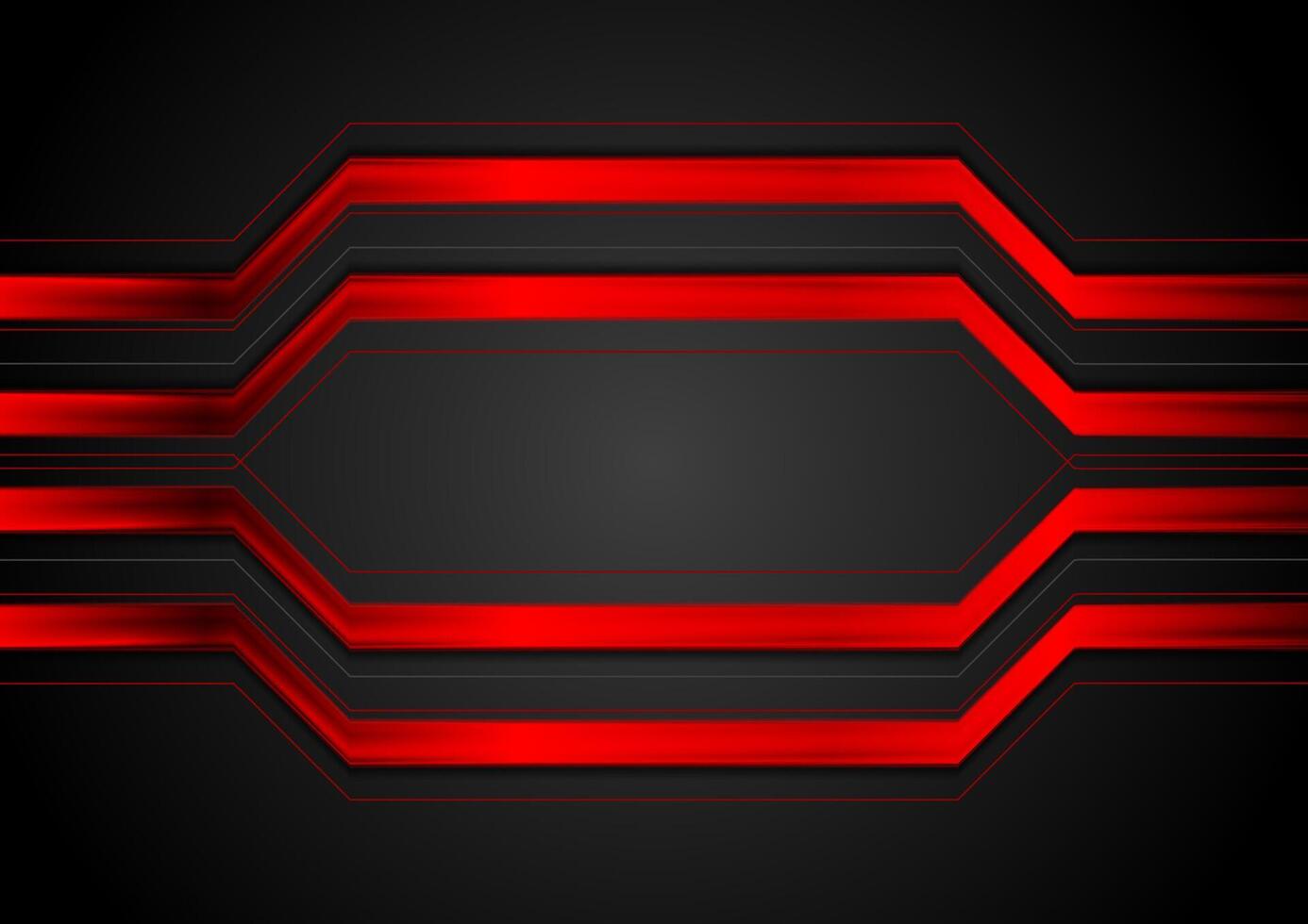 Red glossy stripes abstract background vector