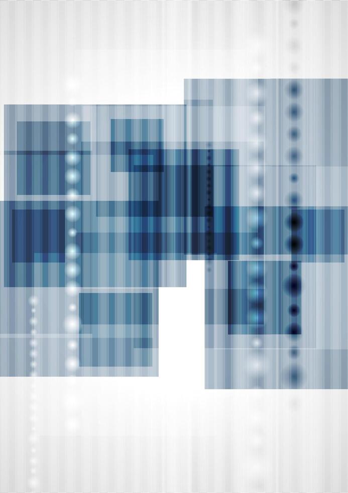 Abstract blue technology design vector