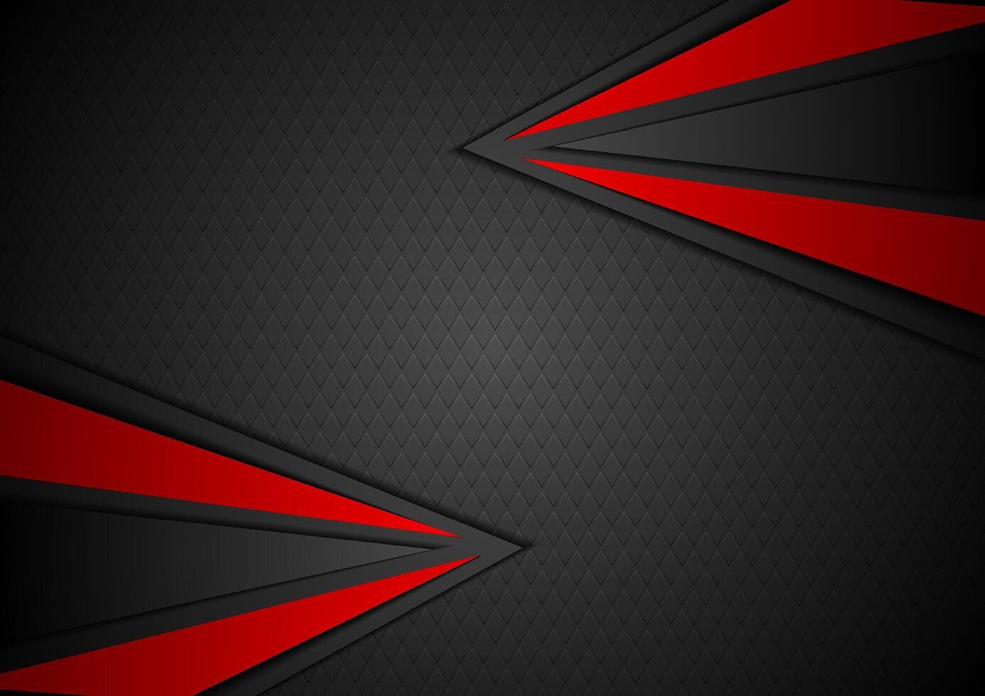 Red and black tech contrast background vector