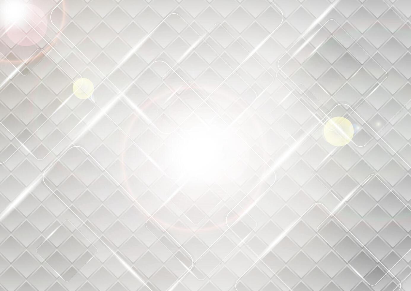 Abstract grey geometric background with squares vector