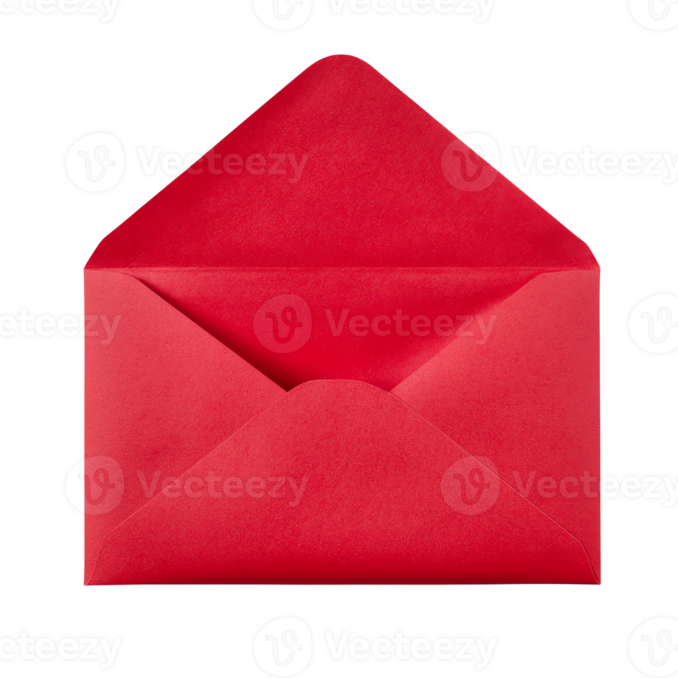 Red envelope with a white envelope inside png