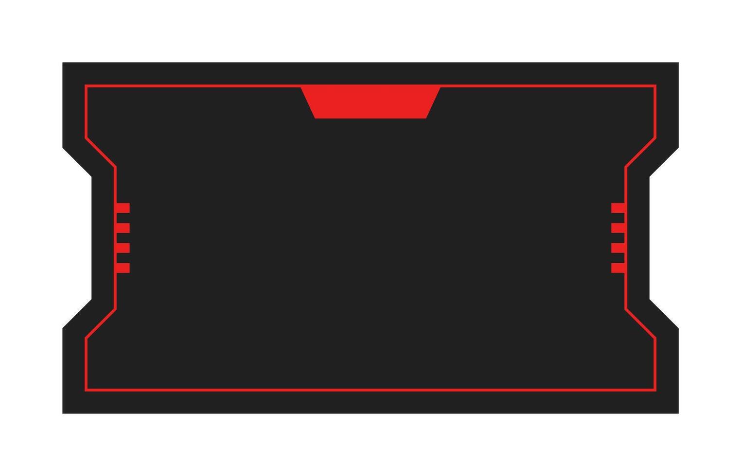 Futuristic element illustration. Colorful lower third overlay. vector