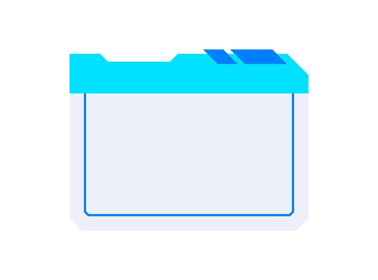 Futuristic element illustration. Colorful lower third overlay. vector
