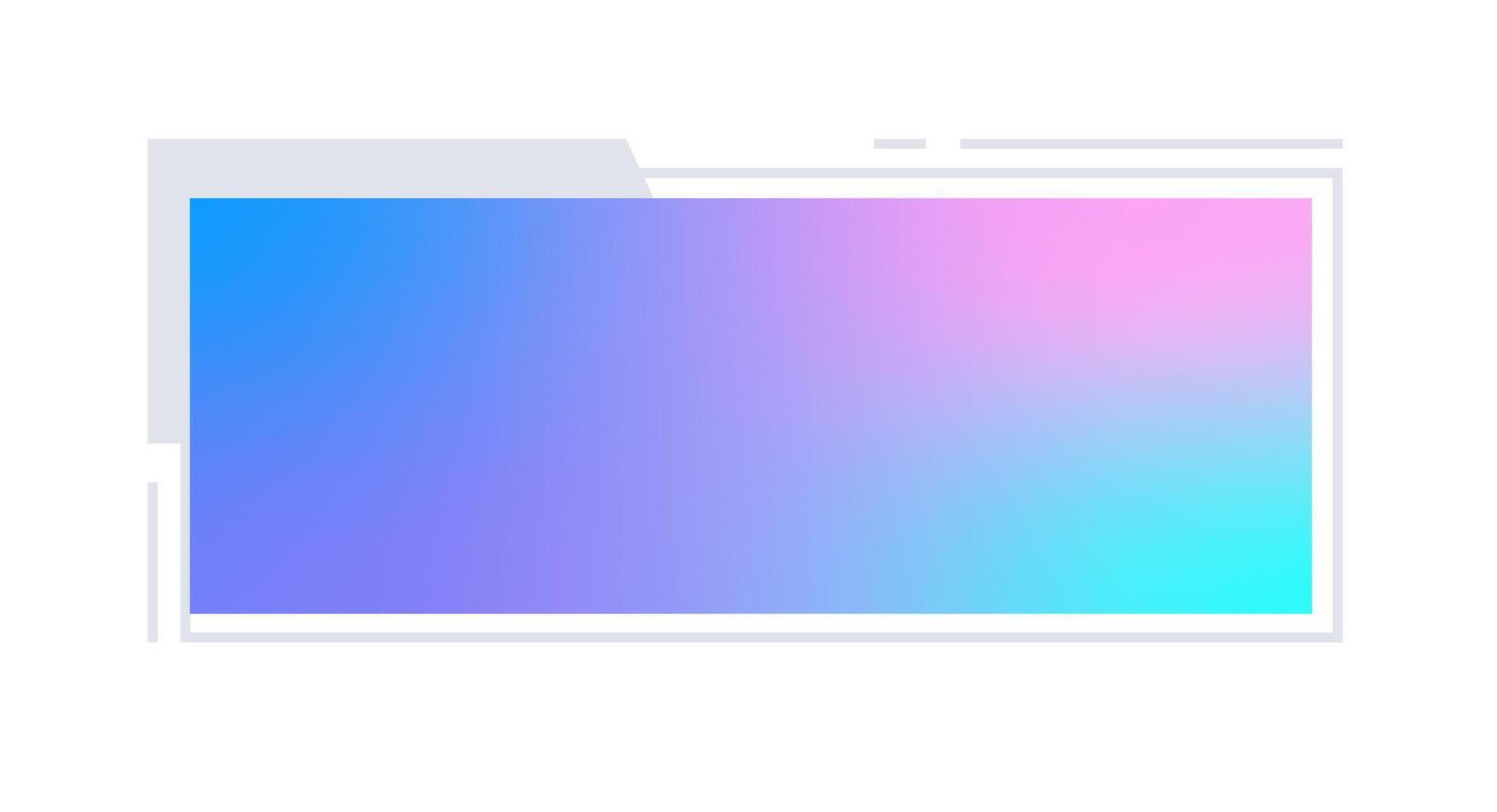 Futuristic element illustration. Colorful lower third overlay. vector