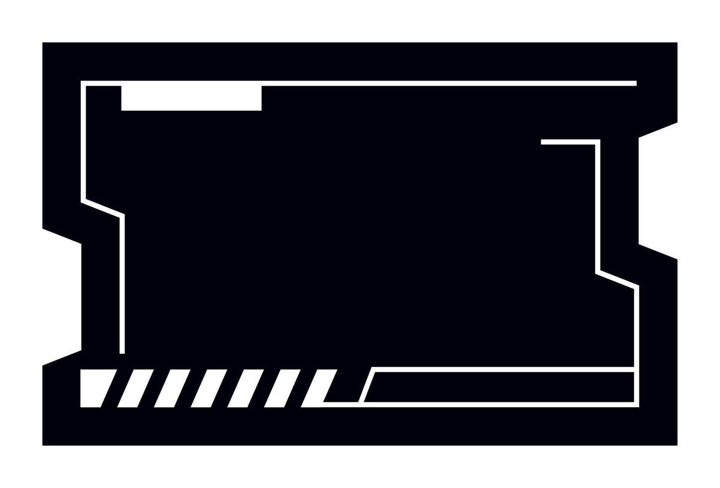 Futuristic element illustration. Colorful lower third overlay. vector