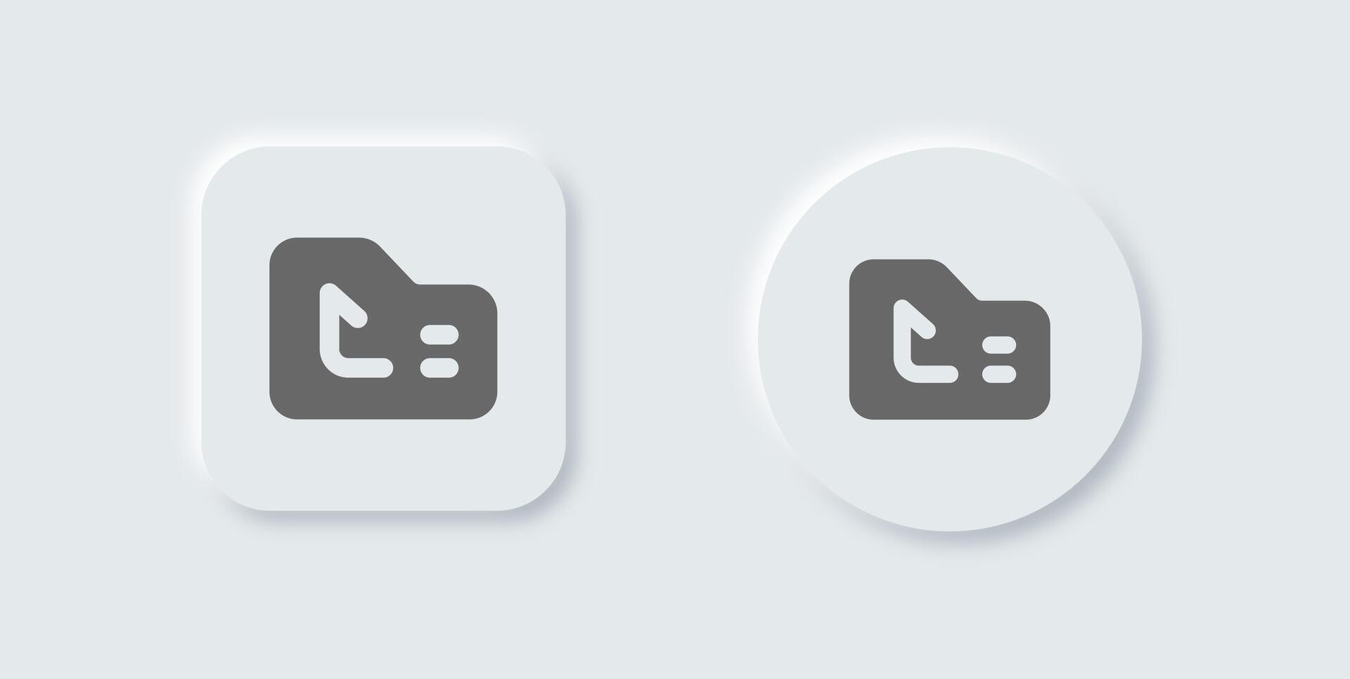 Upload solid icon in neomorphic design style. Arrow signs illustration. vector
