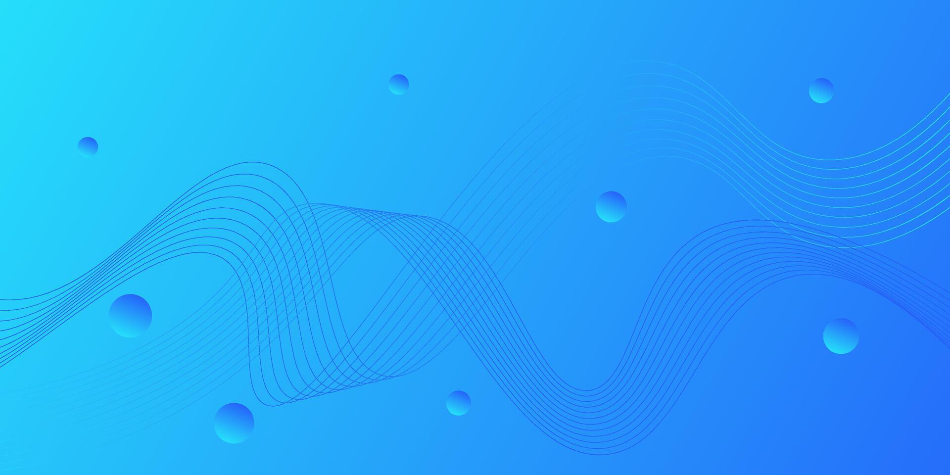 Abstract bright blue background with realistic pattern combined with waves and lines. Colorful blue design. Modern concept with wavy lines. vector