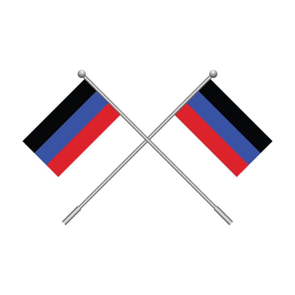 Donetsk Republic flag element for design. illustration vector