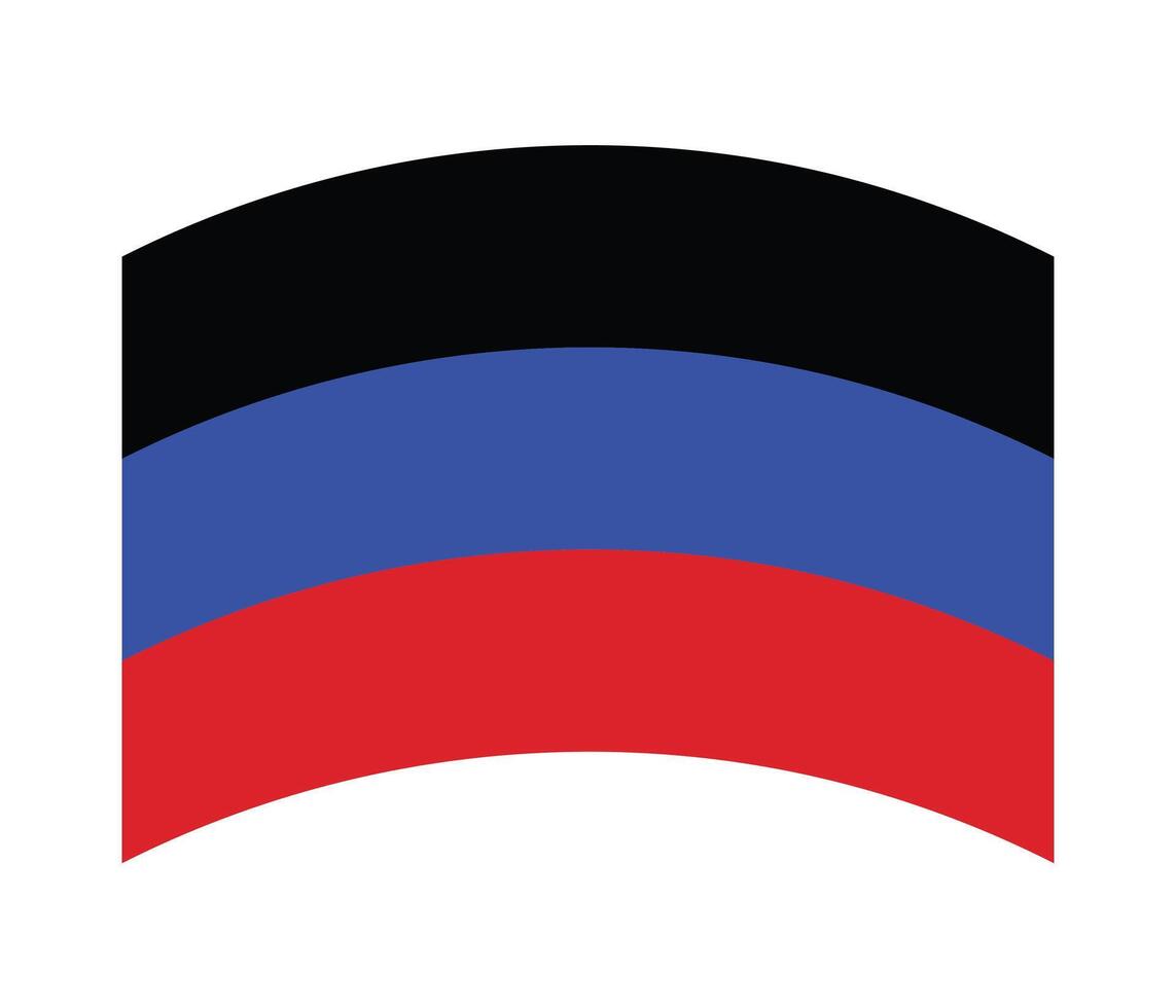 Donetsk Republic waving flag design. illustration vector