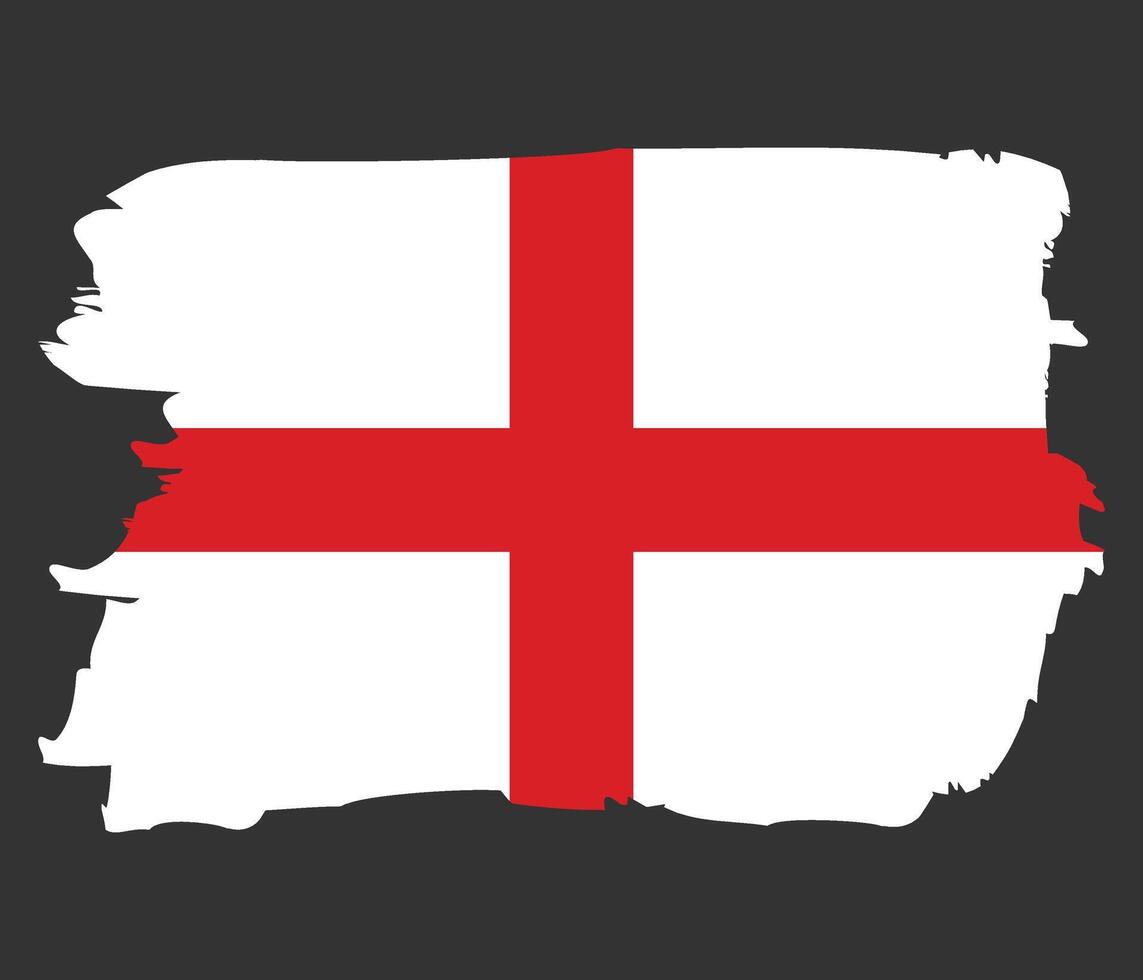 Republic of The England with brush stroke isolated background. design vector
