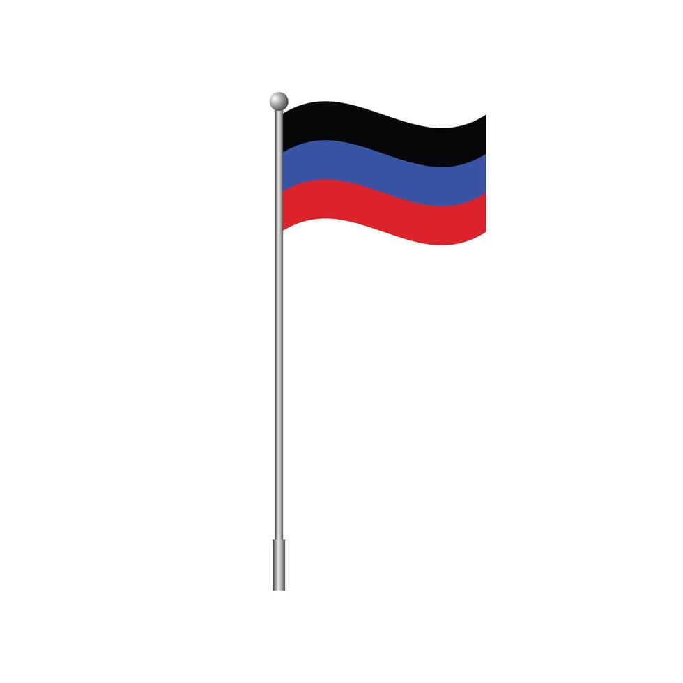 Donetsk Republic flag element for design. illustration vector