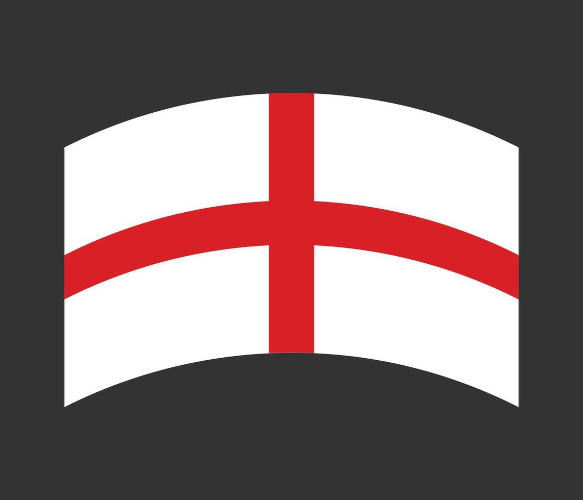 Republic of The England waving flag isolated background. design vector