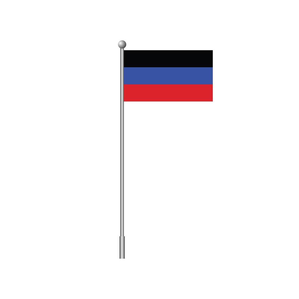 Donetsk Republic flag element for design. illustration vector