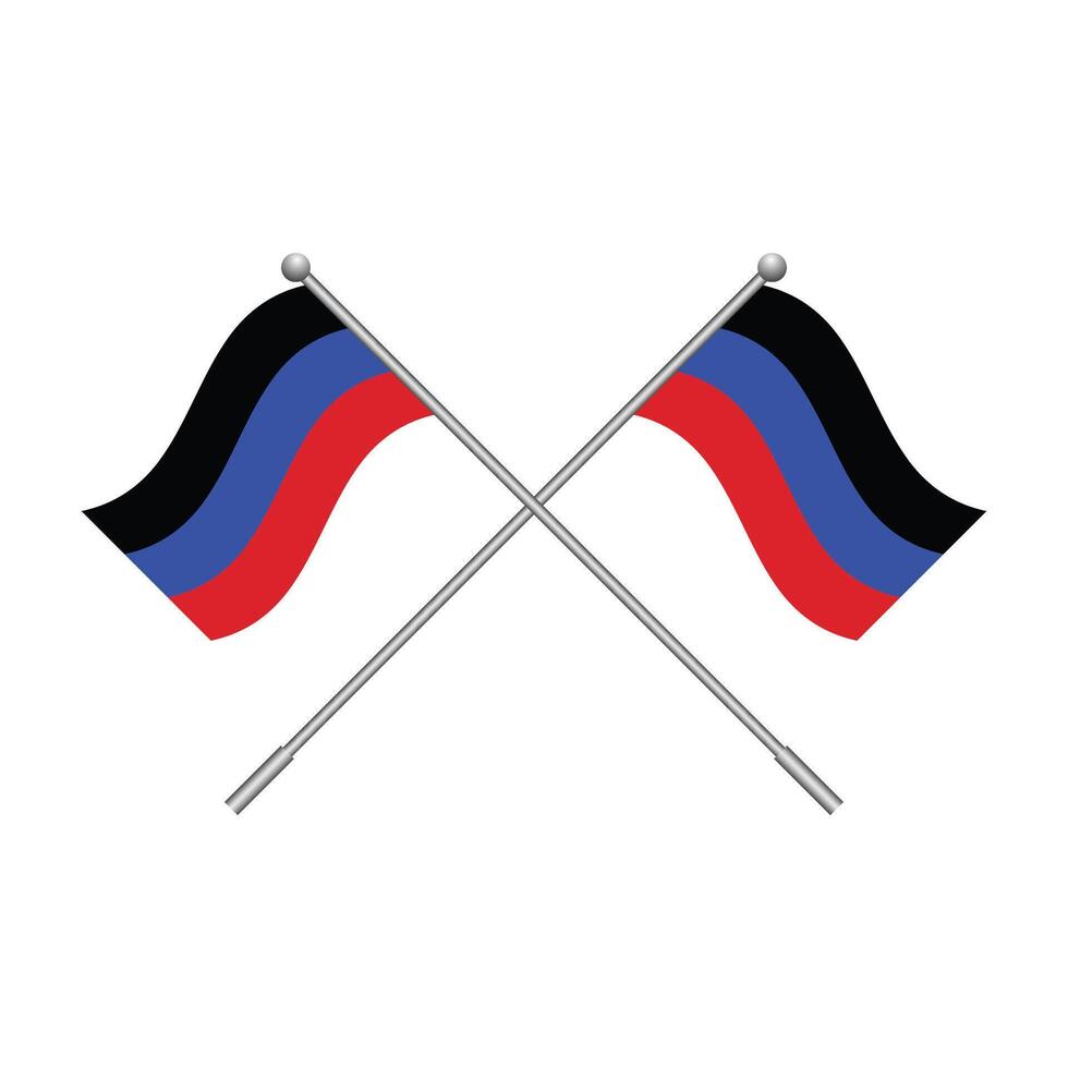 Donetsk Republic flag element for design. illustration vector