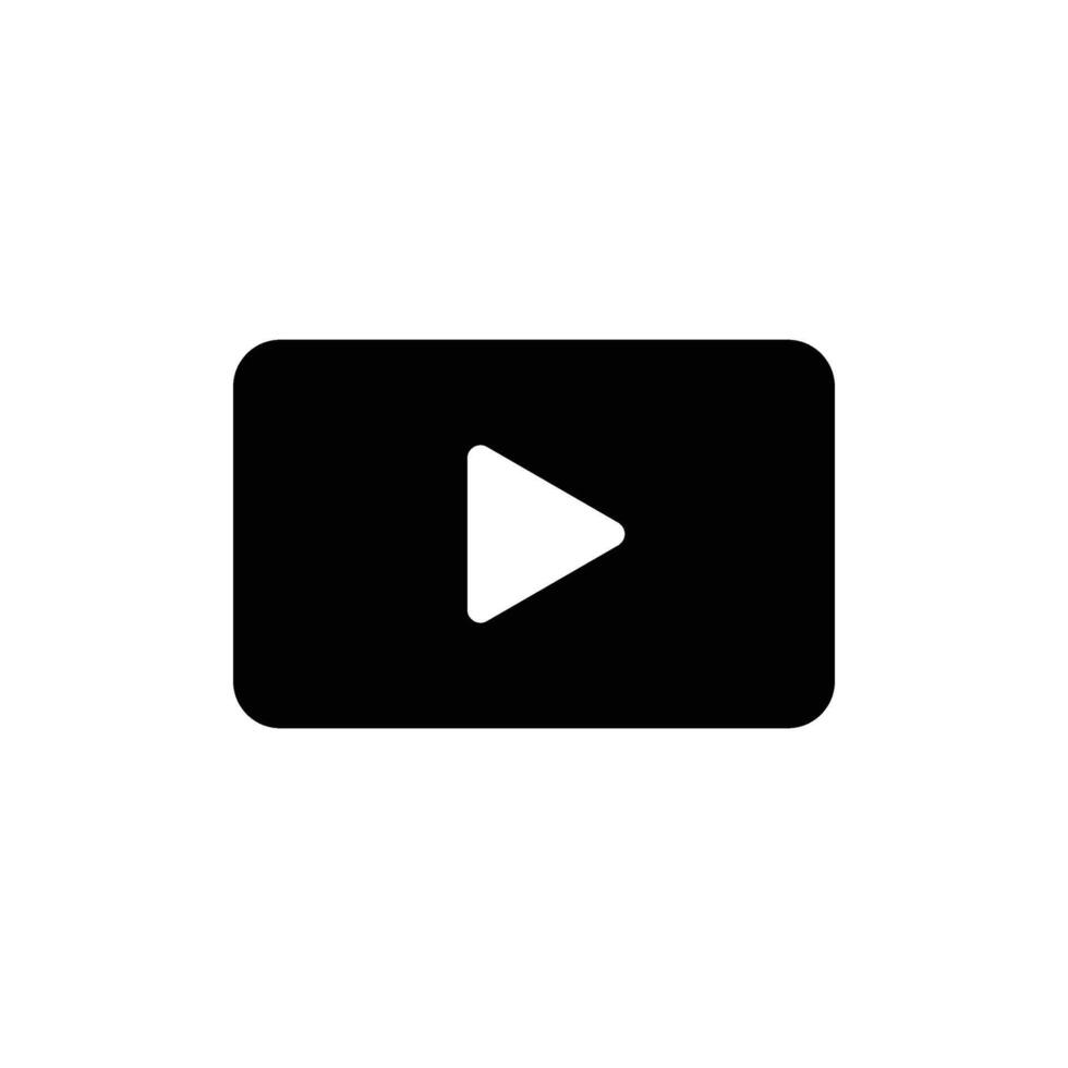 Play button icon isolated background. illustration vector