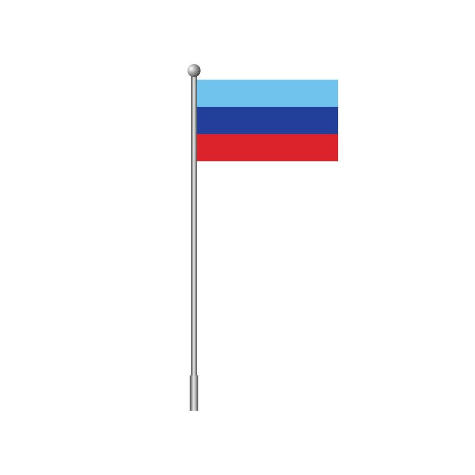 Flag of the Luhansk People's Republic. Element flag design isolated on white. vector