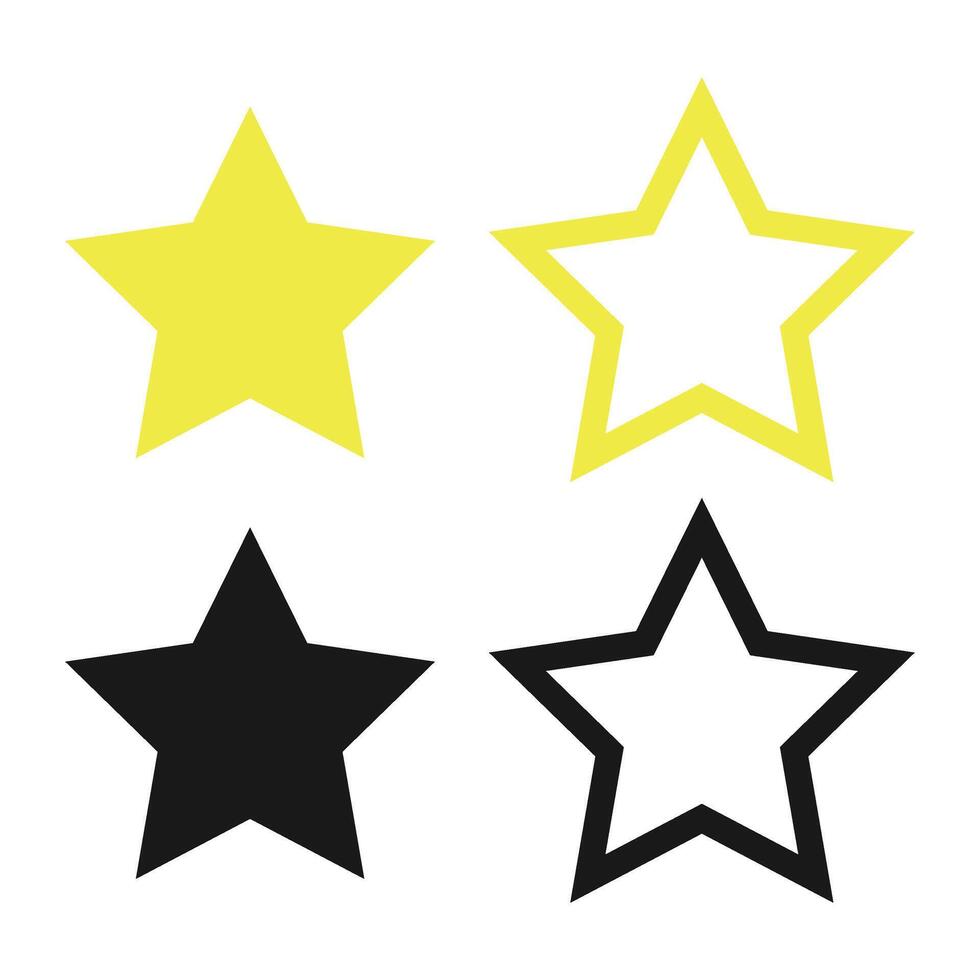 Set of stars icon set. illustration vector