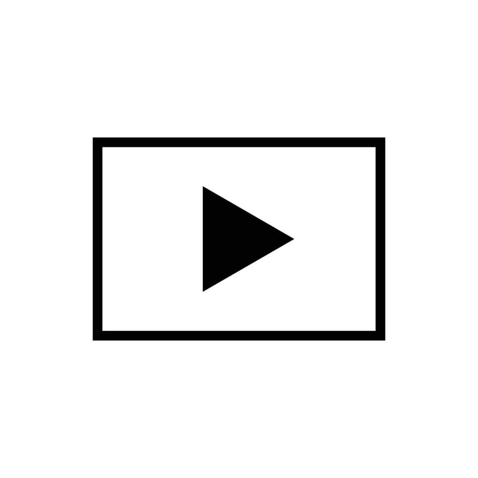 Black play buttons icon illustration vector