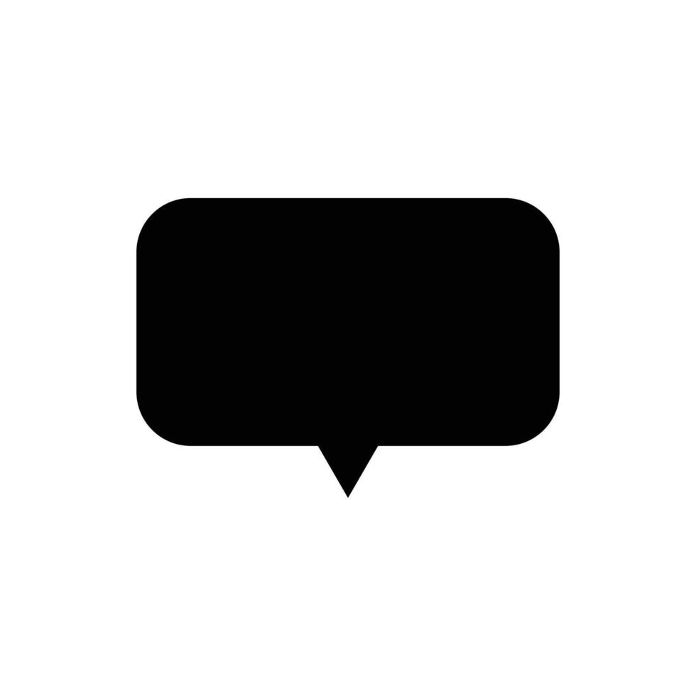 Empty comic black speech bubble template isolated on white background. design. vector
