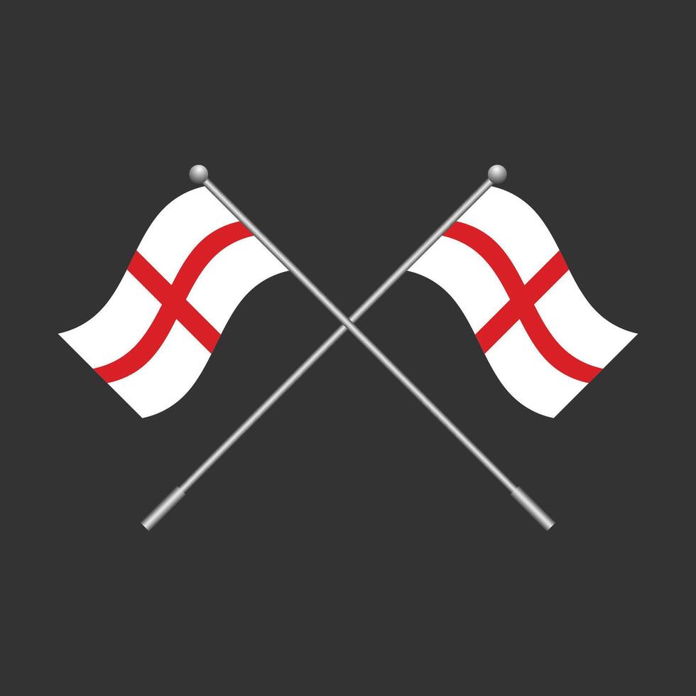 Flag of England clip element design. illustration vector