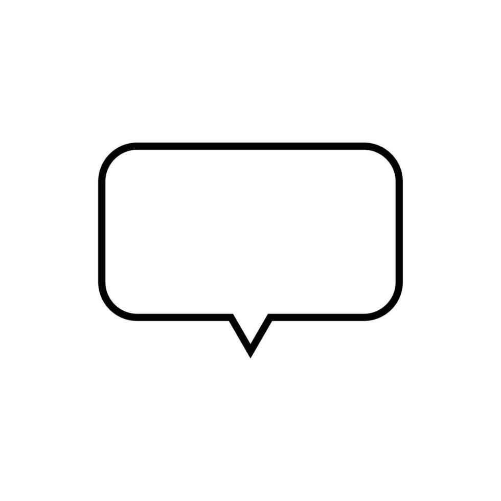 Empty comic speech bubble template isolated on white background. design. vector