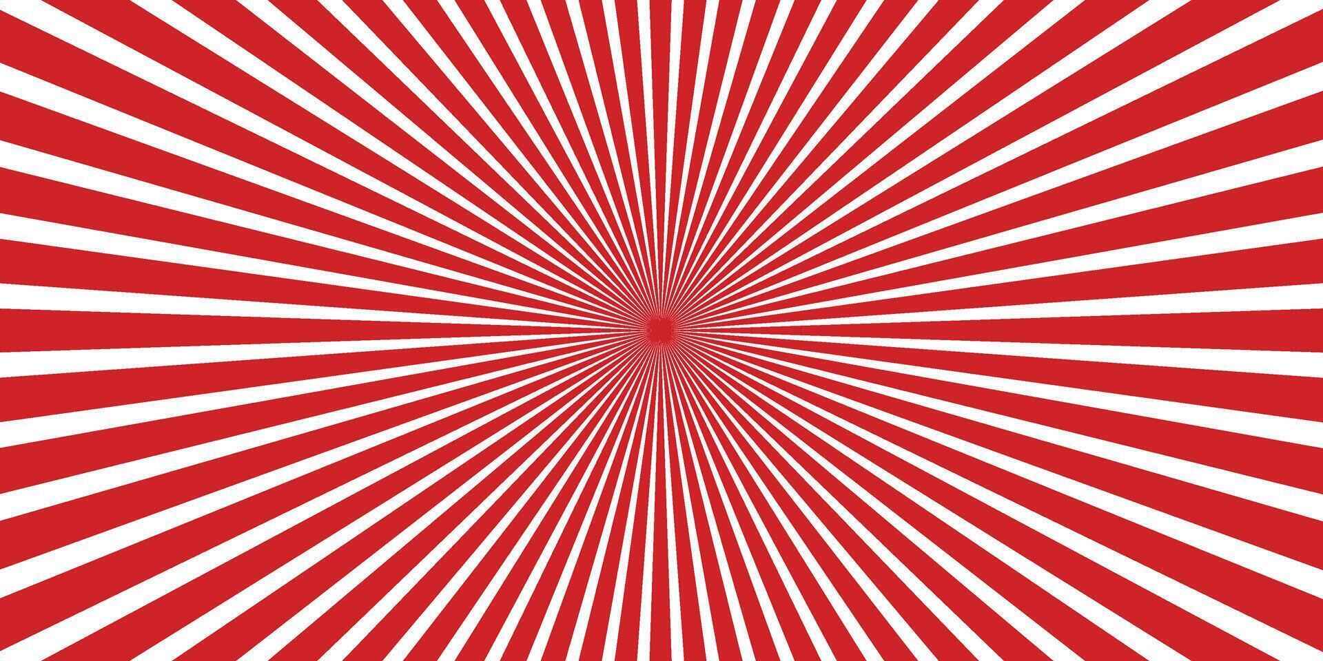 Pop art strip radial background design. vector