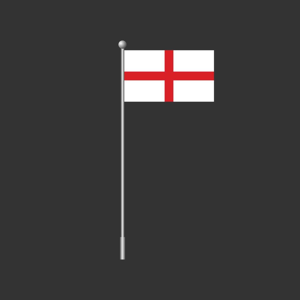 Flag of England clip element design isolated background. vector