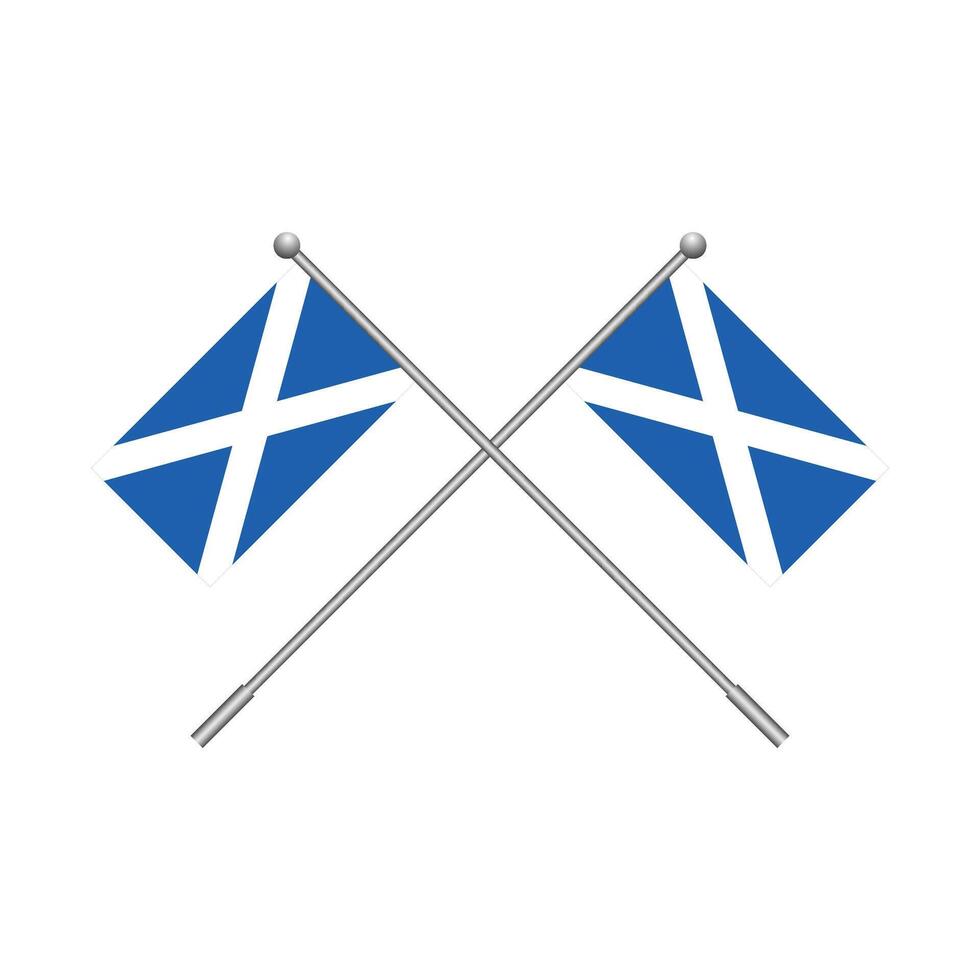 Scotland flag element design. Isolated on white background illustration vector