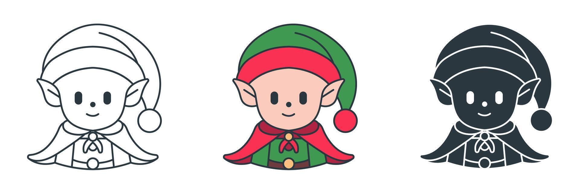 Elf icon symbol illustration isolated on white background vector