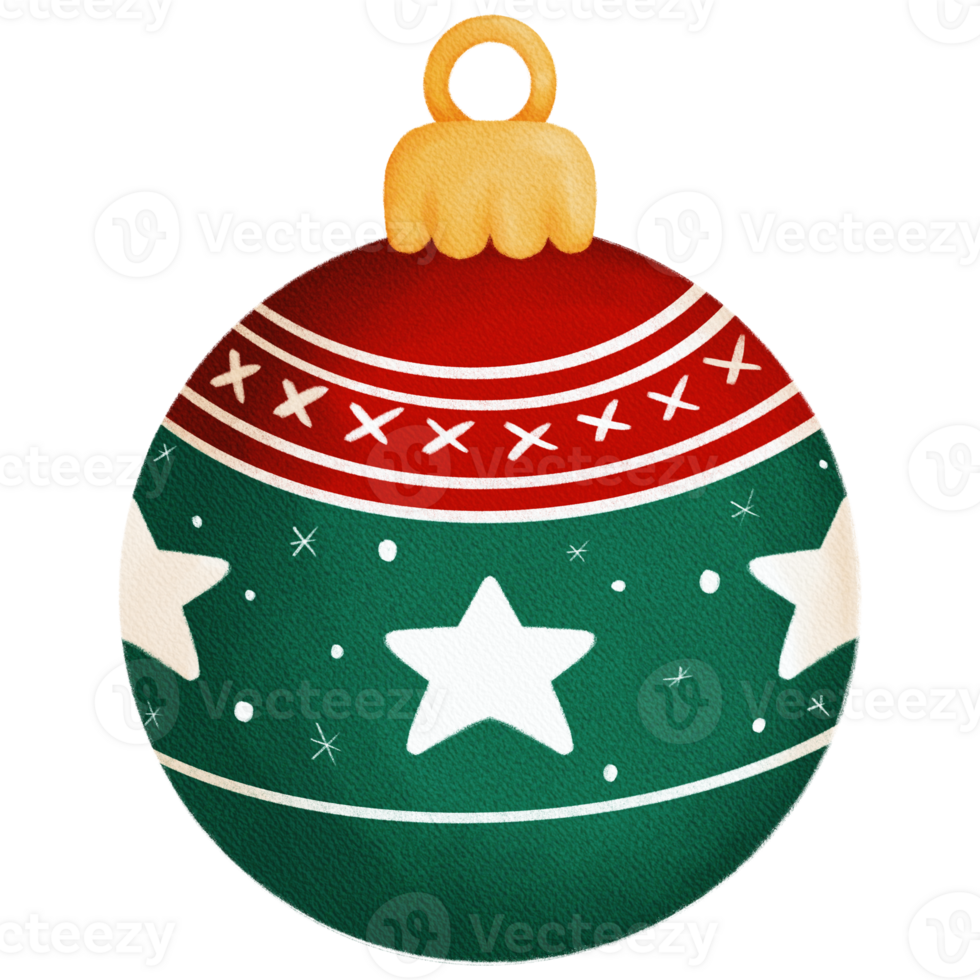 Retro Christmas Ornaments png