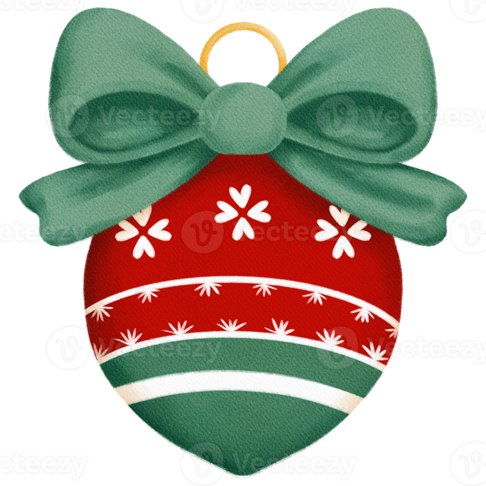Retro Christmas Ornaments with Vintage Charm png