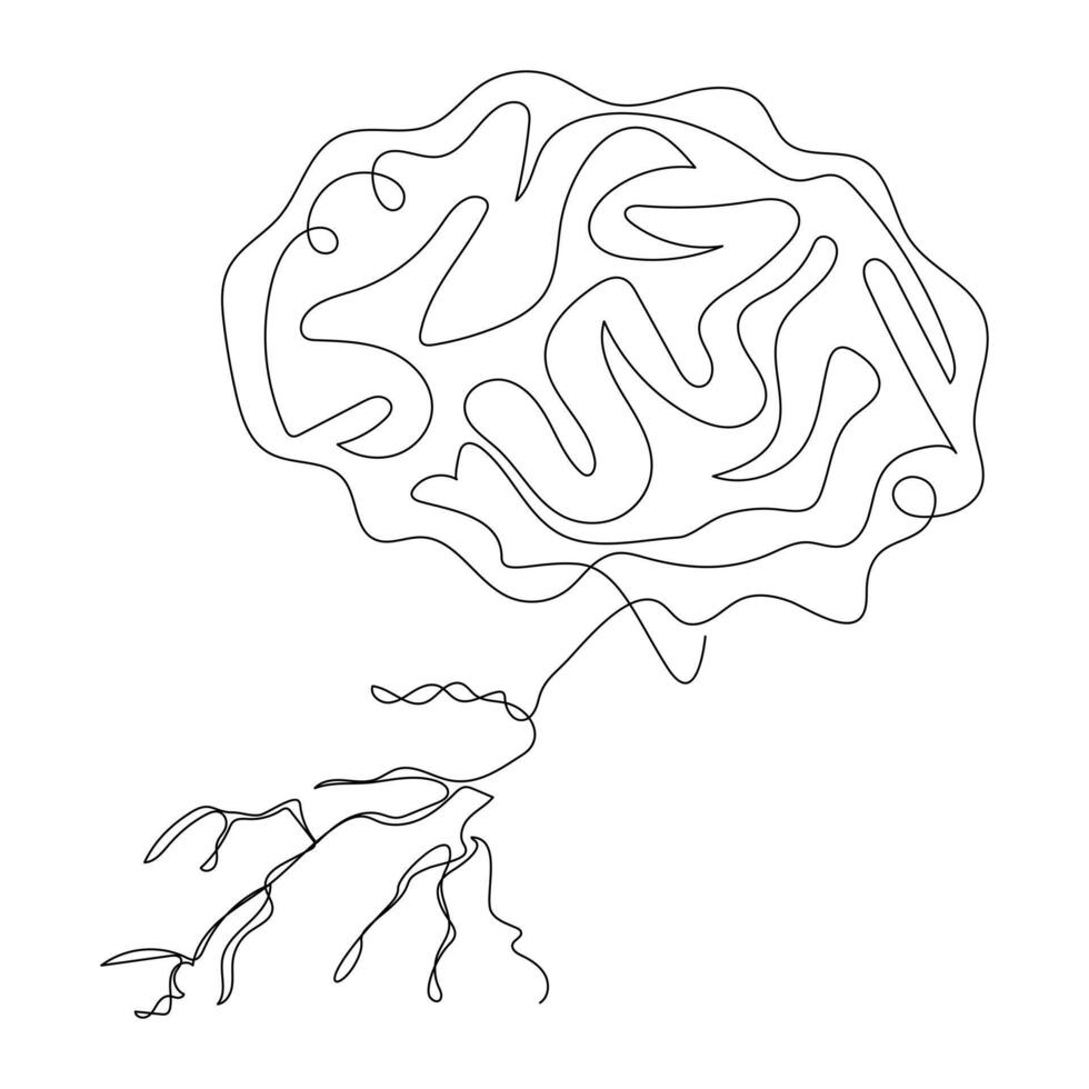 world stroke day line art illustration vector
