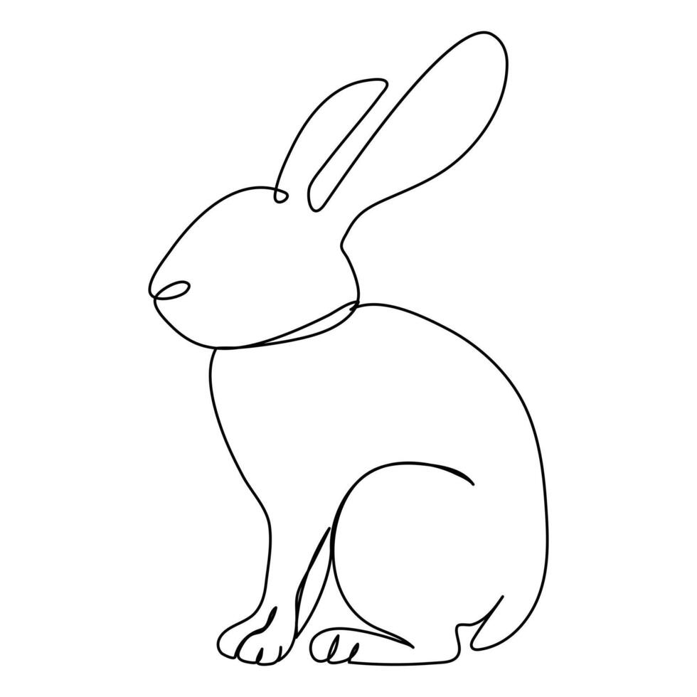 Grace in Lines The Art of the Rabbit vector