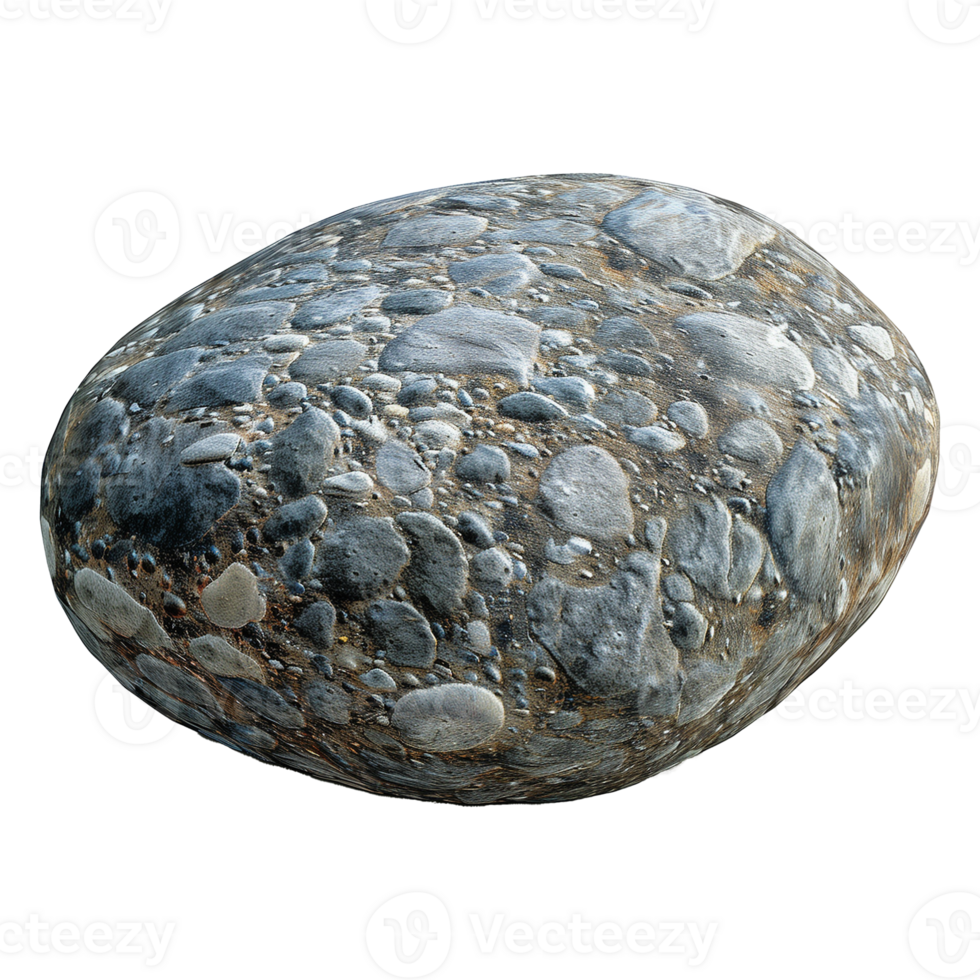 3d rendering of stone isolated on transparent background png