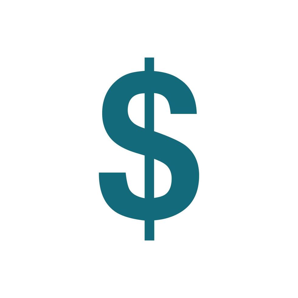 Dollar sign icon. USD currency symbol. Flat design style. Dollar currency symbol. Business icon on background for graphic and web design. Creative illustration concept symbol vector