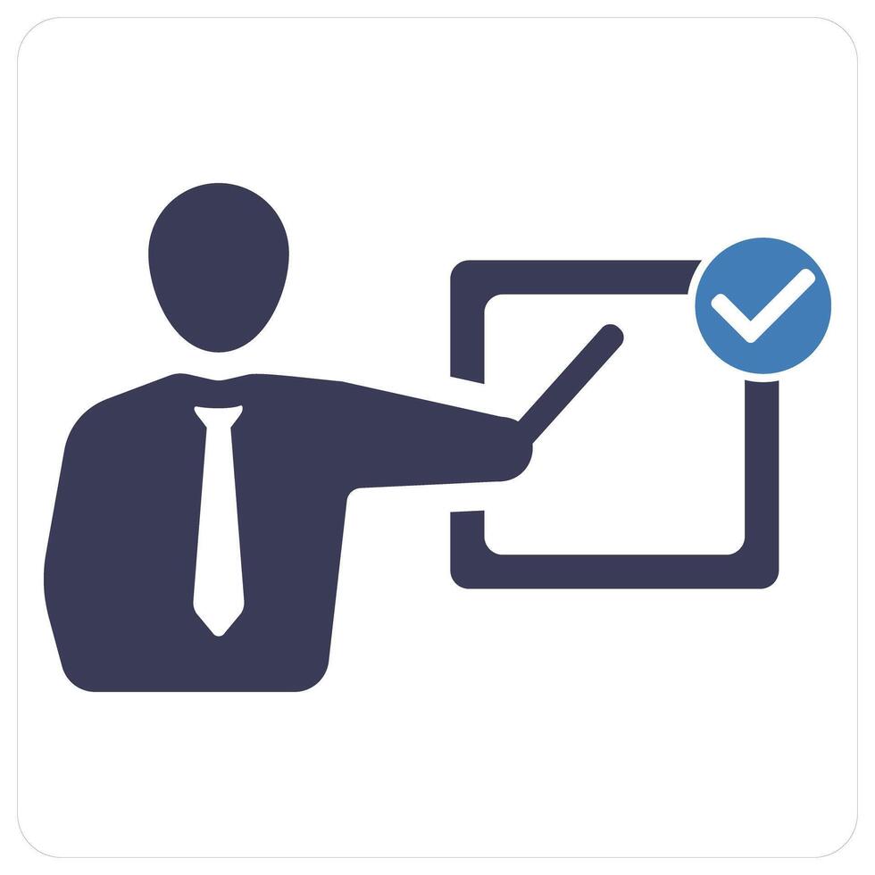 Training and mentor icon concept vector