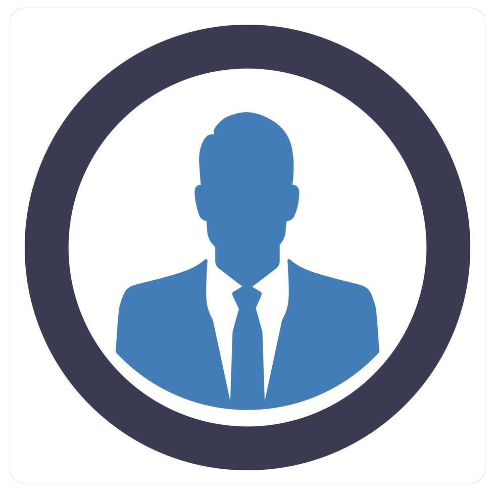Profile and man icon concept vector