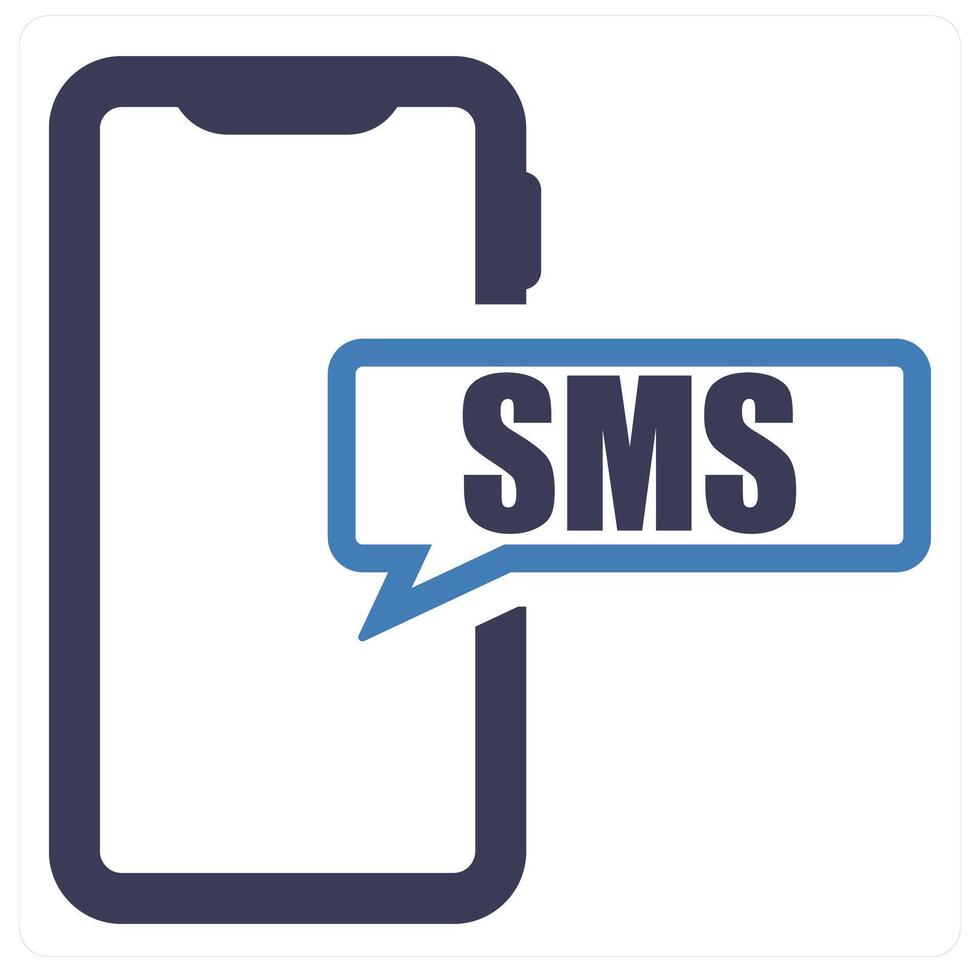 SMS and sms icon concept vector
