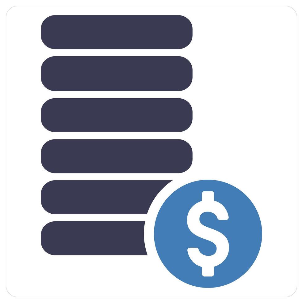 Money and funds icon concept vector