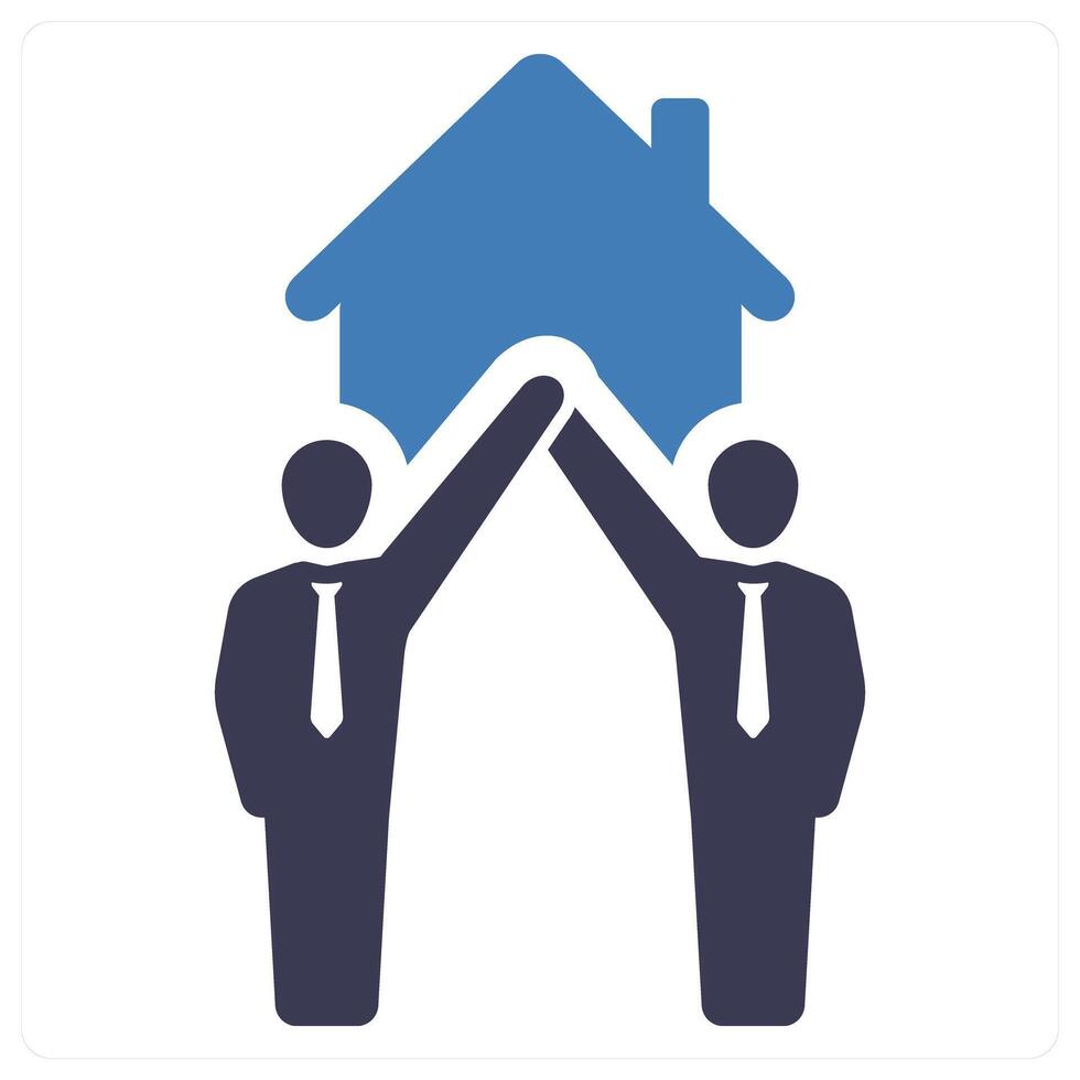 Neighbourhood and estate icon concept vector