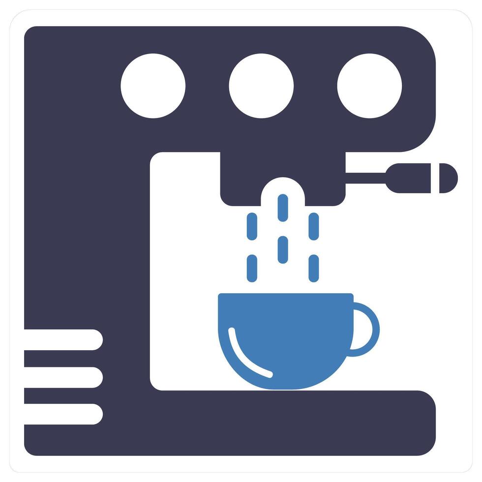 Coffee Machine and cup icon concept vector