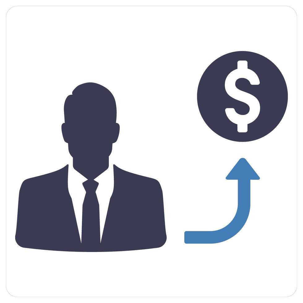 Investor and funding icon concept vector