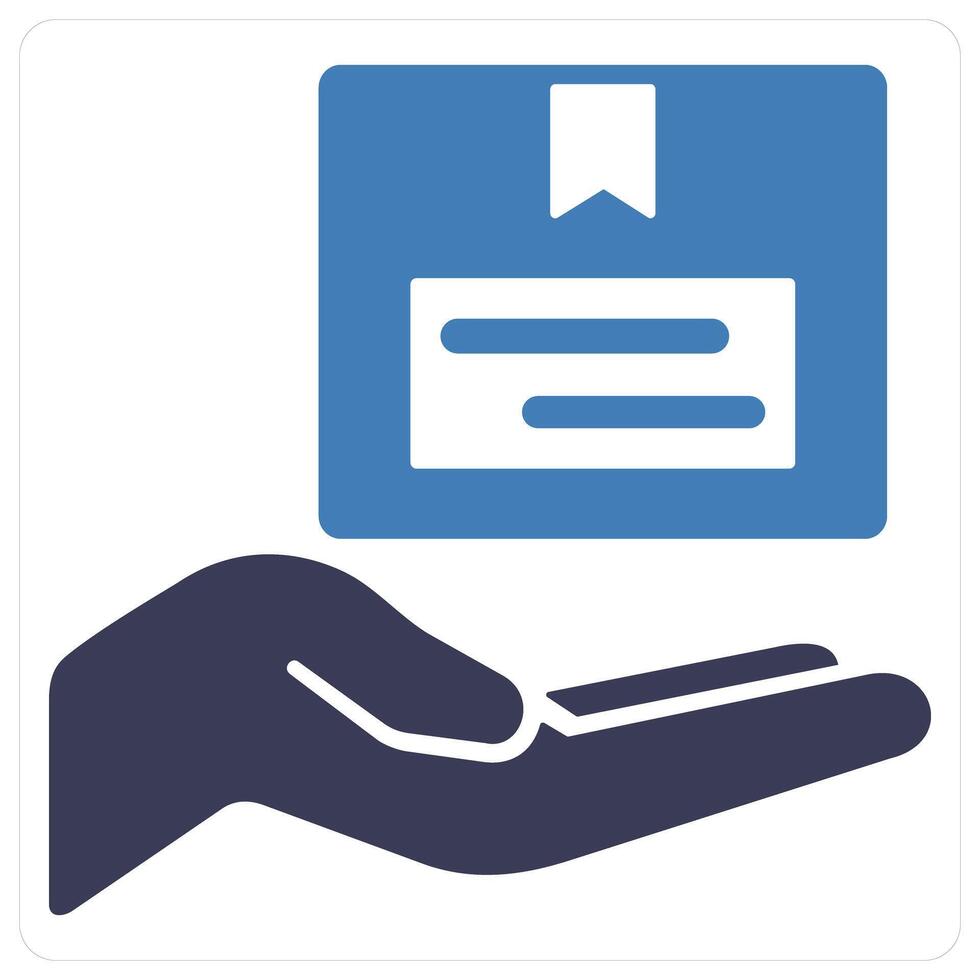 Collect Parcel and logistics icon concept vector