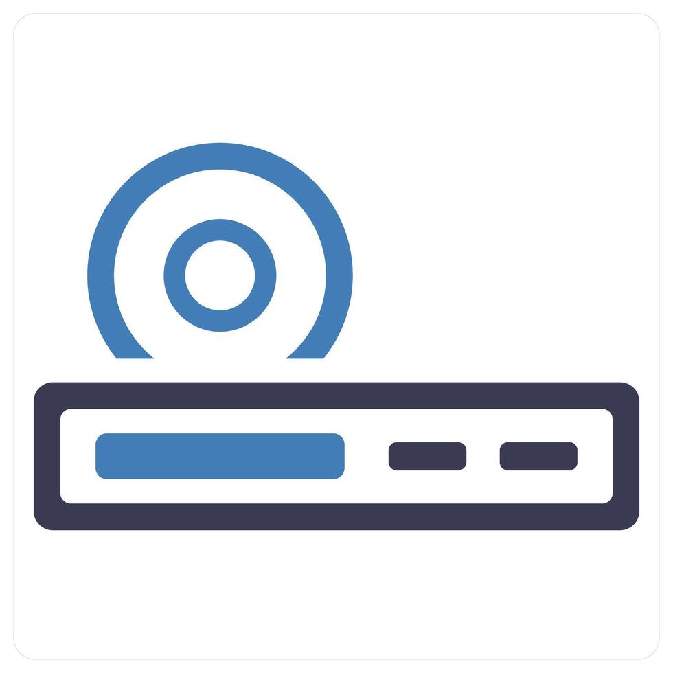 CD Player and cd icon concept vector