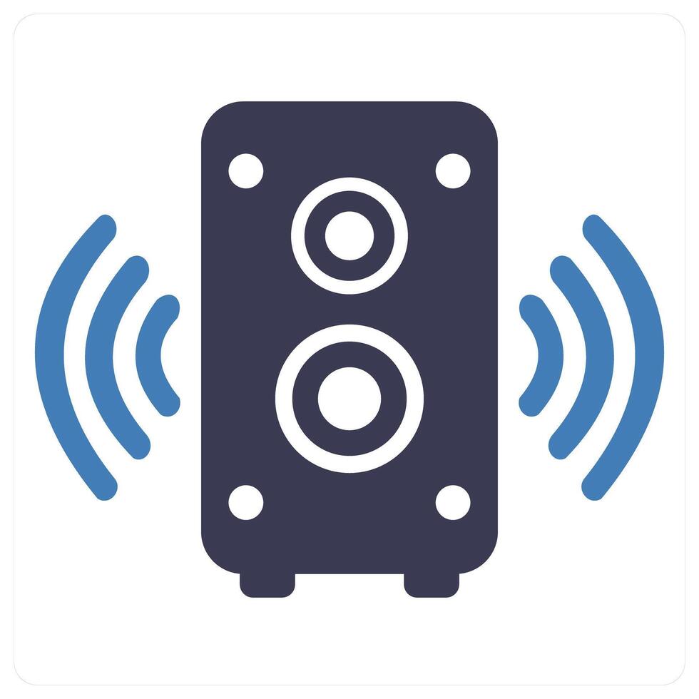 Speaker and sound icon concept vector