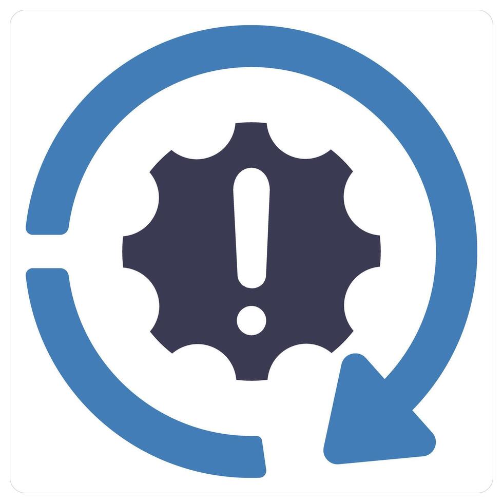 Problem and critical icon concept vector
