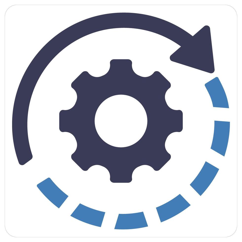 Optimization and configuration icon concept vector