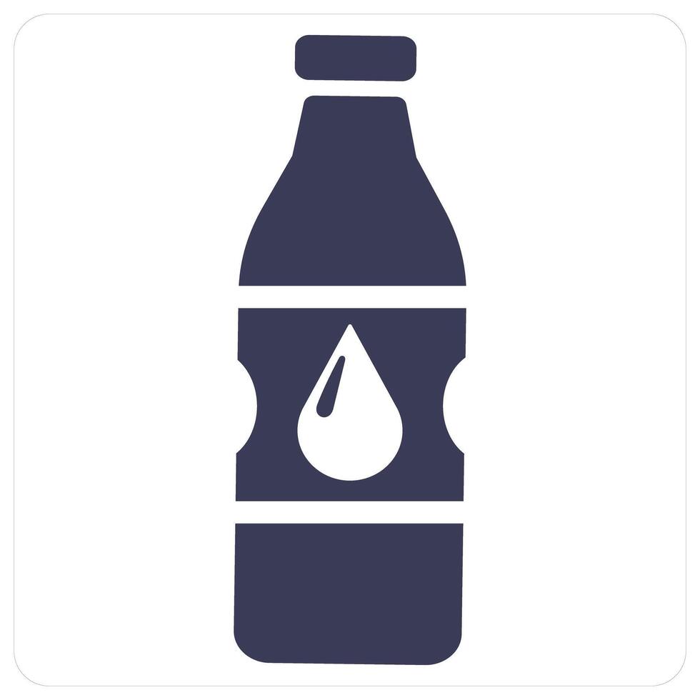 Water Bottle and drink icon concept vector