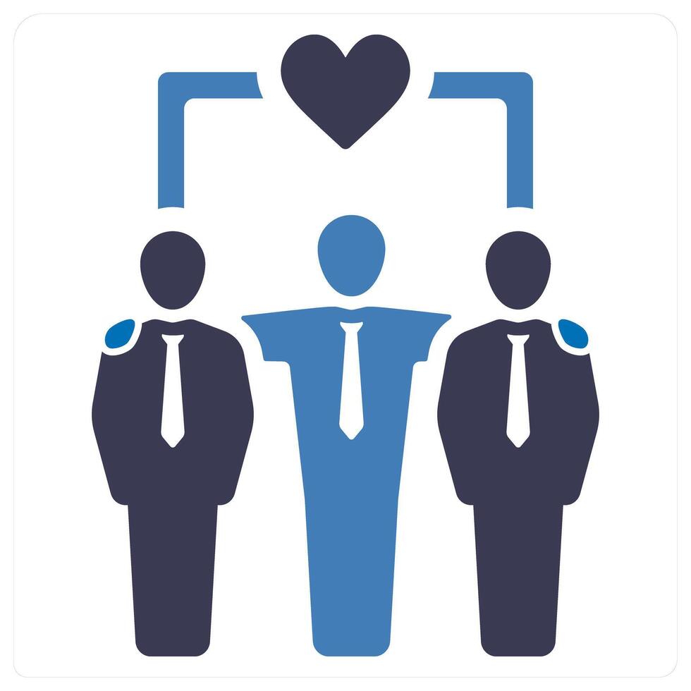 Togetherness and team icon concept vector