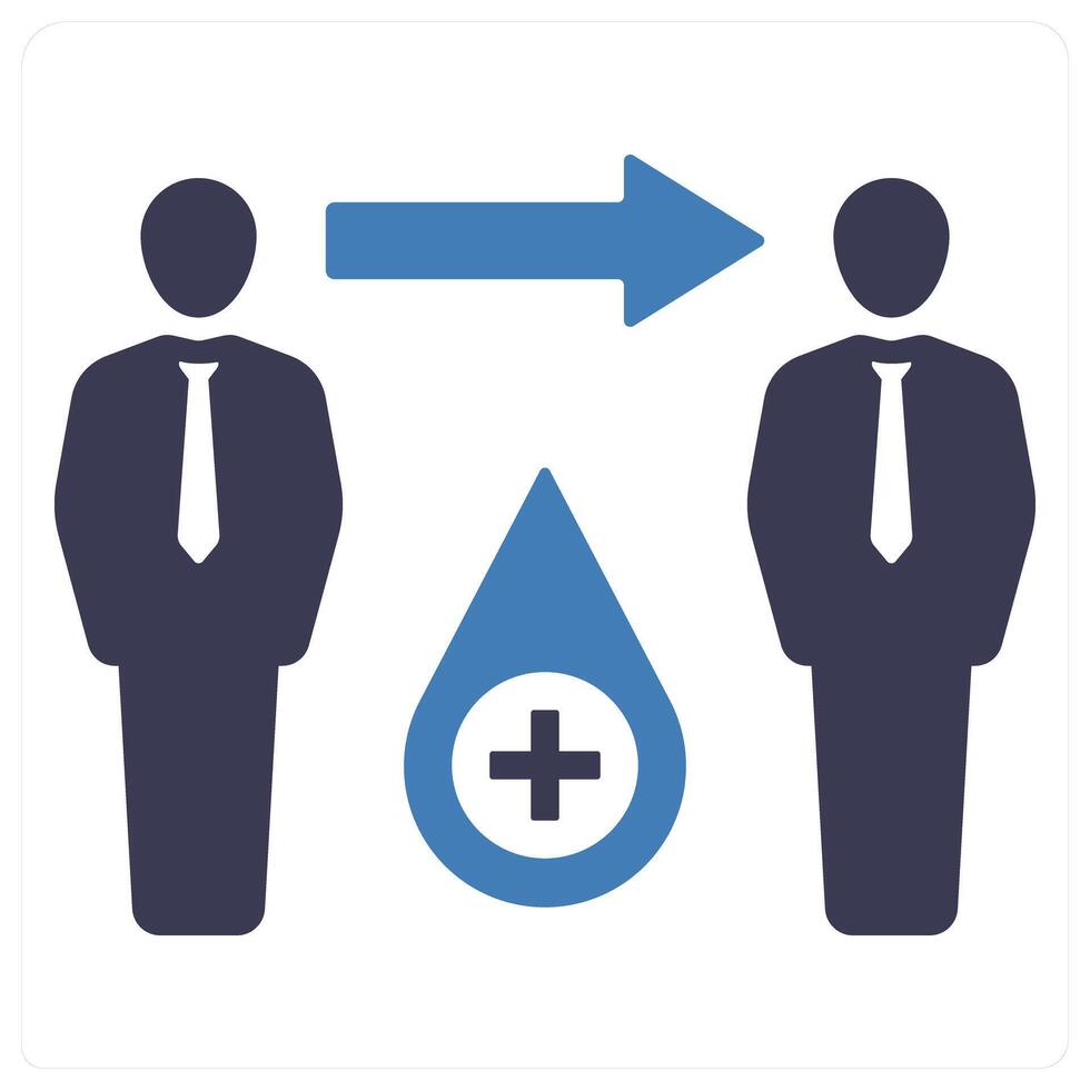 Blood Donation and donate icon concept vector